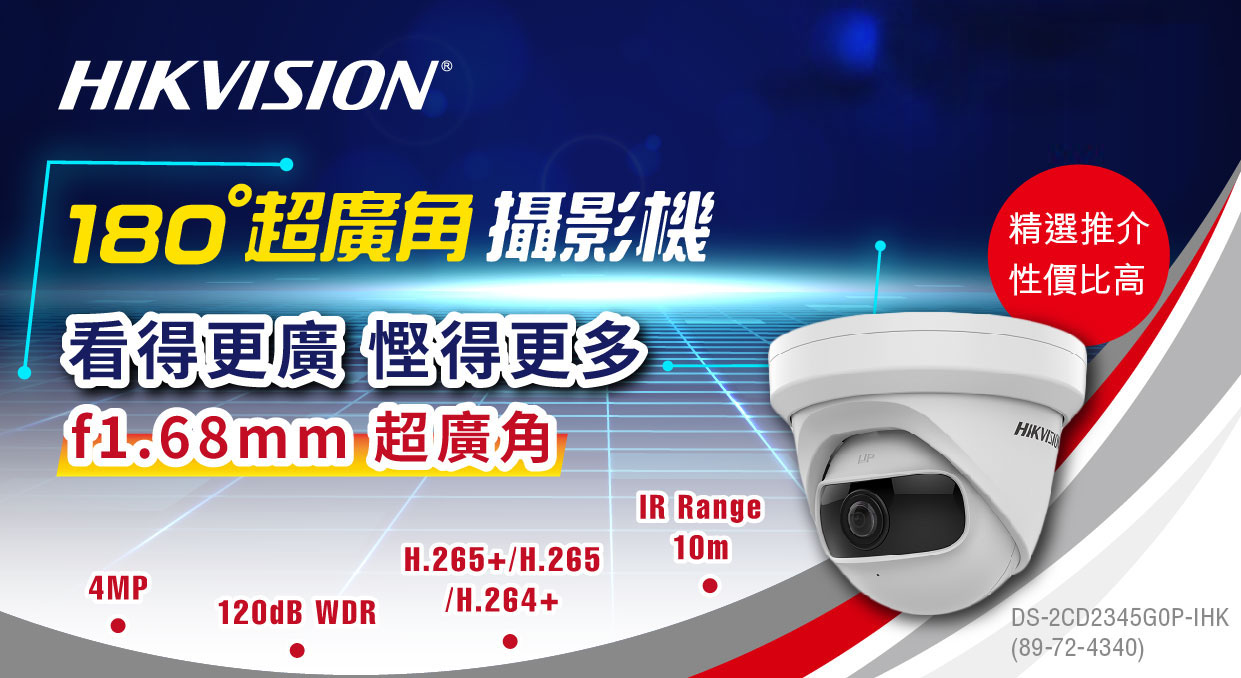 Wide Angle Fixed Turret Network Camera