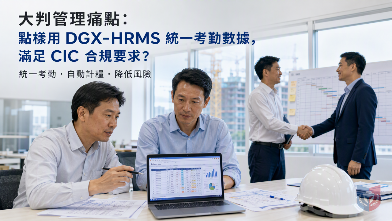 大判管理痛點：點樣用 DGX-HRMS 統一考勤數據，滿足 CIC 合規要求？