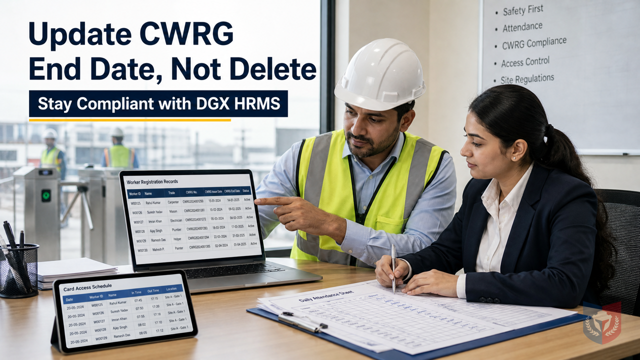 工人離職唔使刪檔案 DGX HRMS教你正確更新CWRG結束日期